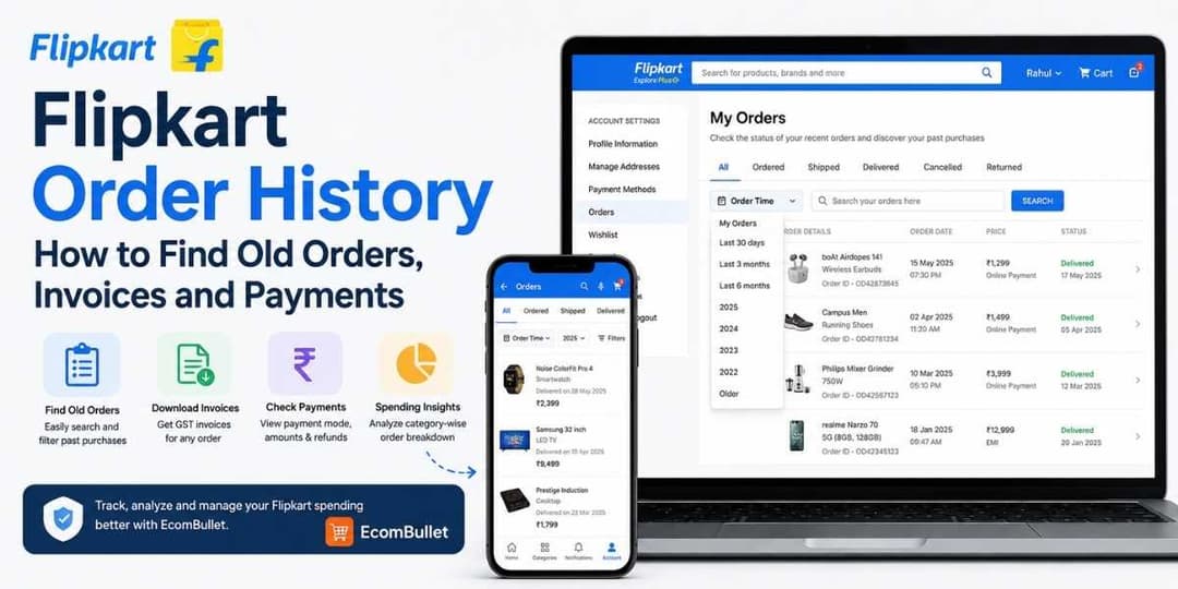 Flipkart Order History