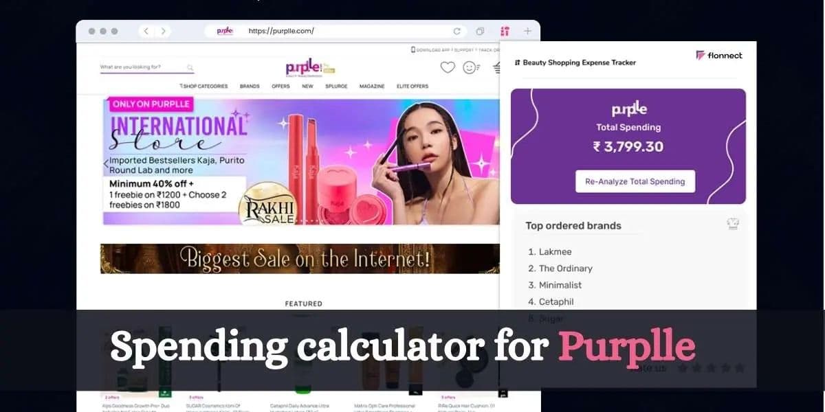 Spending Calculator for Purplle 