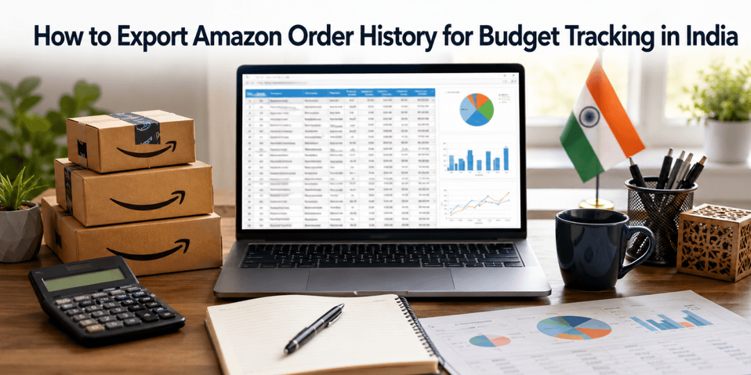 How to Export Amazon Order History for Budget Tracking in India