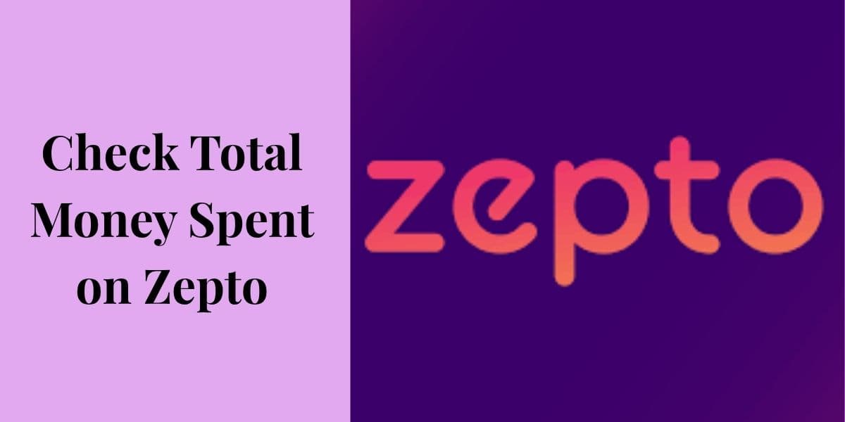 Check Total Money Spent on Zepto 1
