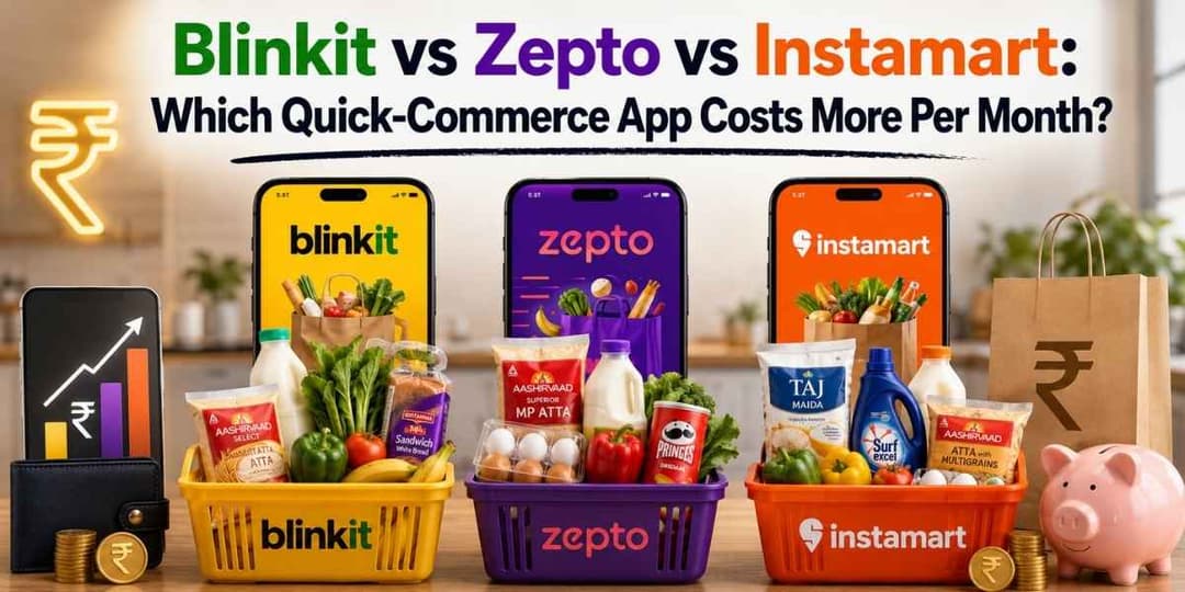 Blinkit Vs Zepto Vs Instamart Cost Comparison